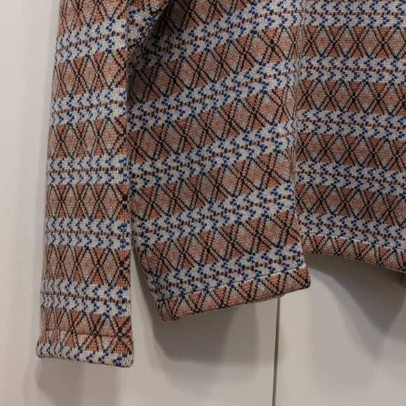 Bode NWT Diamond Stripe Pullover Sweater Merino Wool Men's M/L - Picture 4 of 11